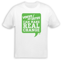 Voices and Votes Make Real Change T-Shirt