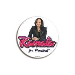 Kamala in Pink 3 Inch Button 