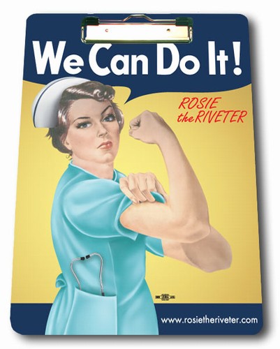 We Can Do It! Nurse Rosie the Riveter Clipboard