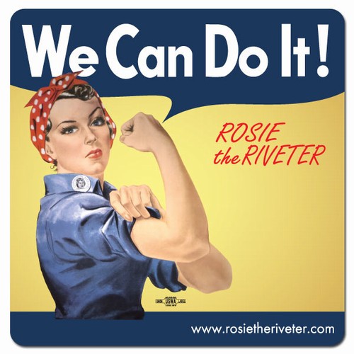 We Can Do It! Rosie the Riveter Coasters (set of 4)