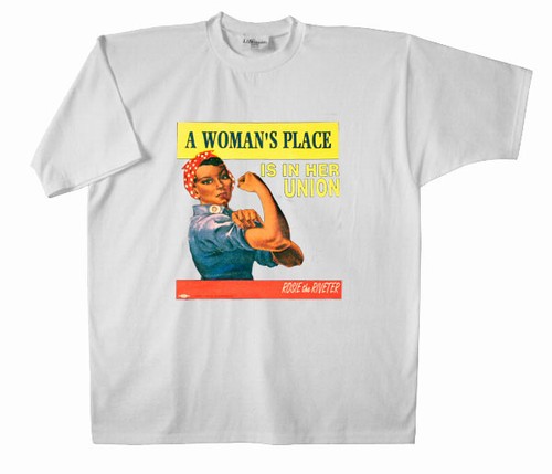 a woman's place shirt